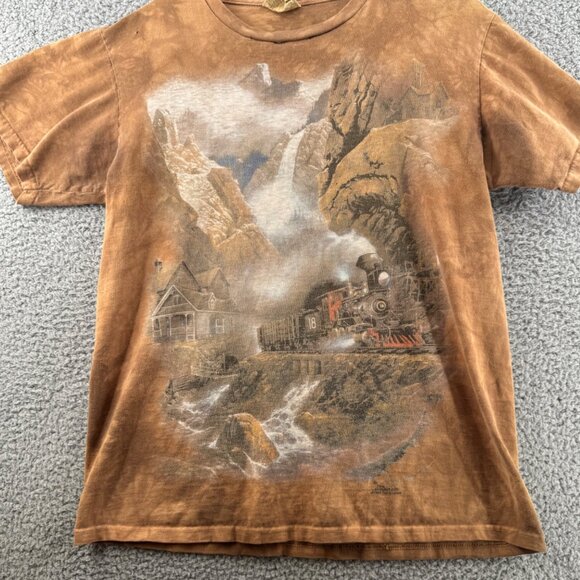 The Mountain Train Scenic T-Shirt Size Medium - Picture 1 of 7